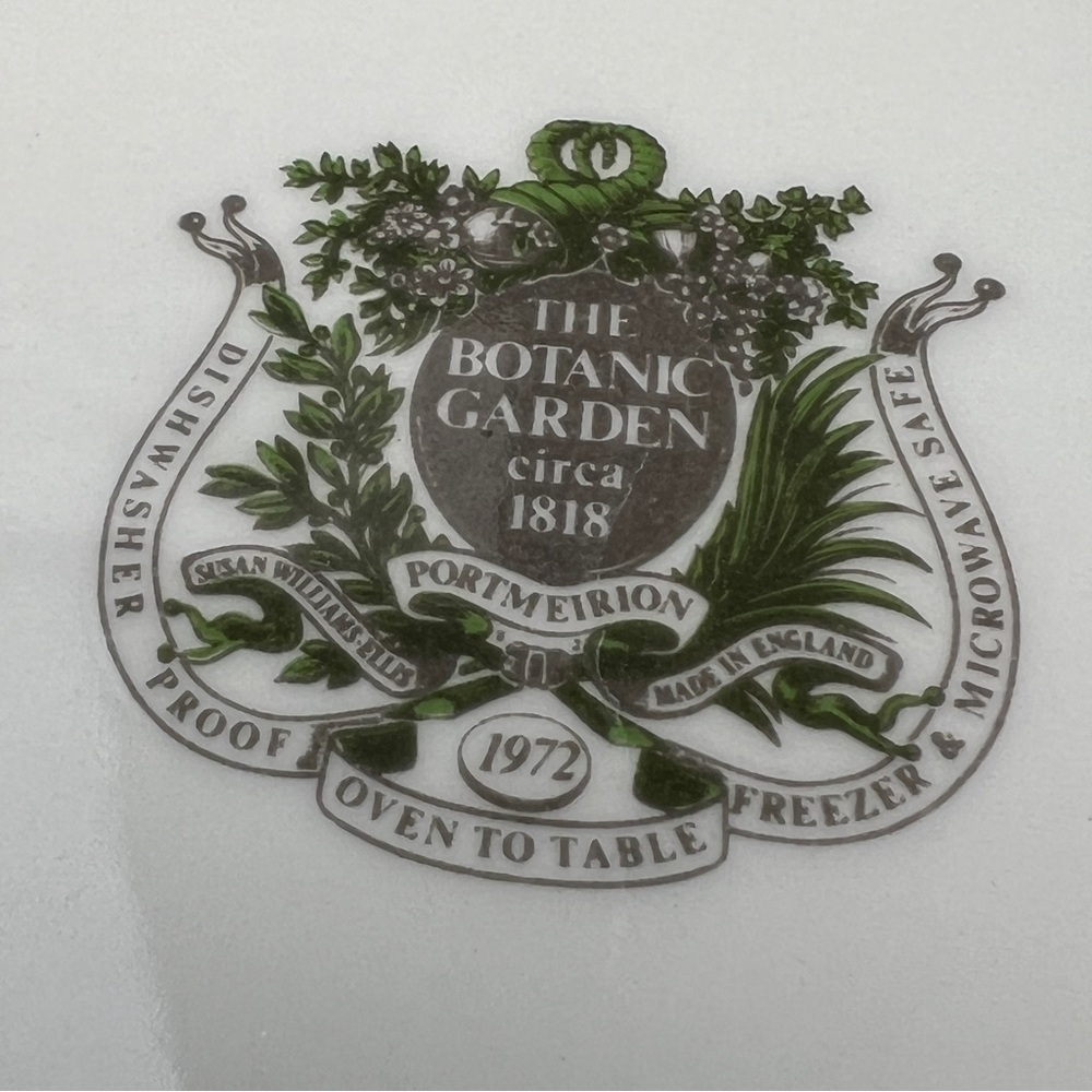 Portmeirion Botanic Garden Circa 1818 Large Drum Shape Bowl Butterfly Vintage - Picture 4 of 7